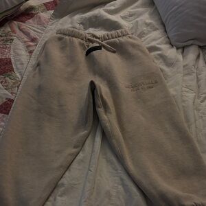 Essentials boys Beige Joggers size 8